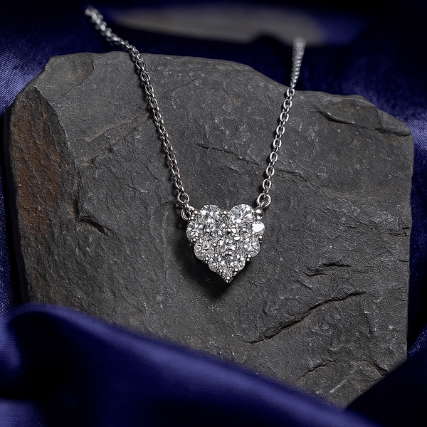 Fleur heart necklace