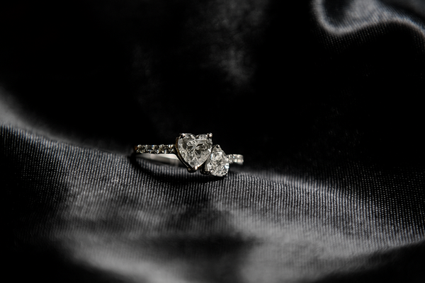 Serene dual heart Ring